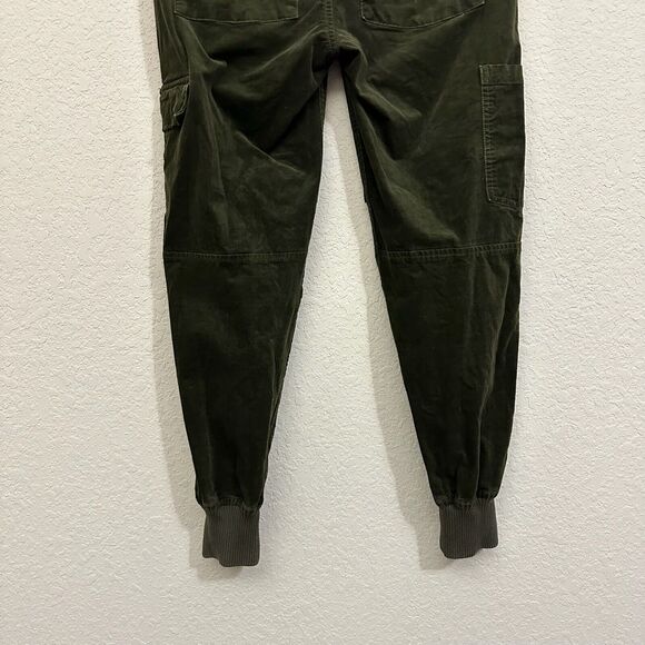 VINCE Slouchy Corduroy Military Pants Slim Fit in Olive - Picture 9 of 16